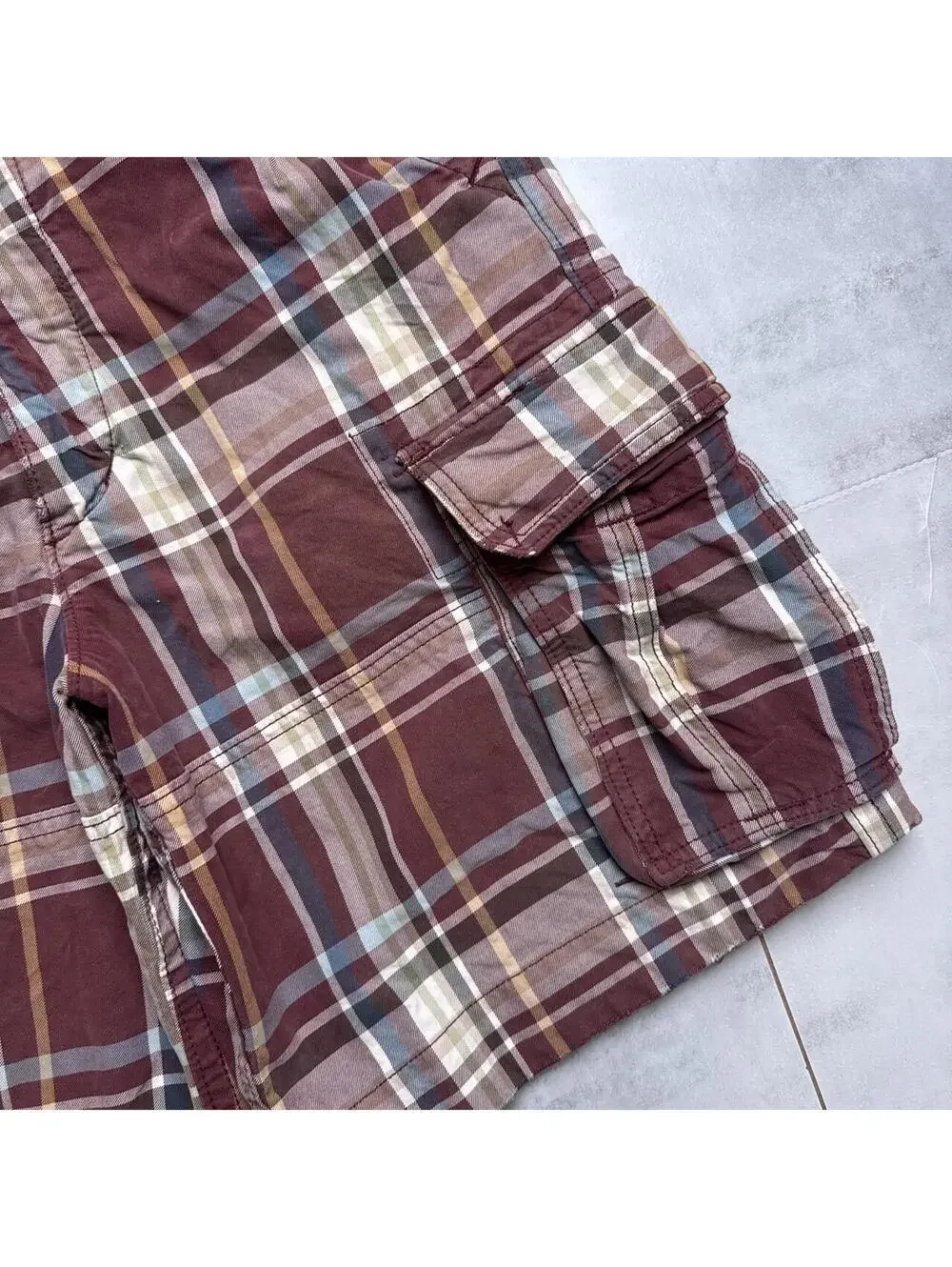 Y2K Abercrombie & Fitch Cargo Plaid Color Shorts